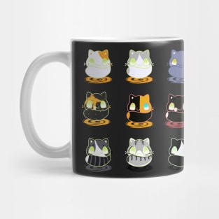 Set of kawaii cats real breeds and fantasy cat Mug